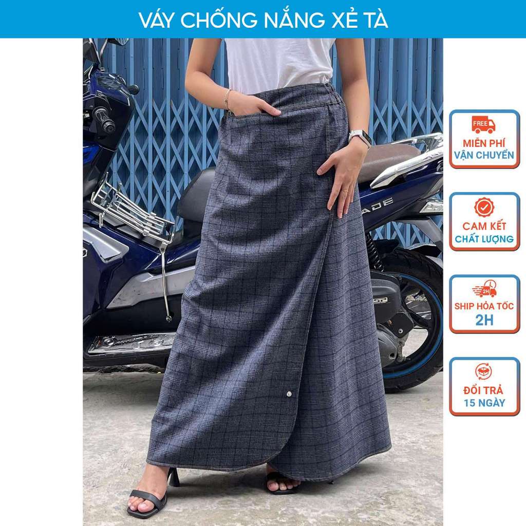 KHT118 เดรสกันแดดผ่าสีกากี ผ้าคอตตอนเนื้อนุ่ม เท่ๆ มีกระดุมขาเพื่อสร้างกางเกง H&T FASHION