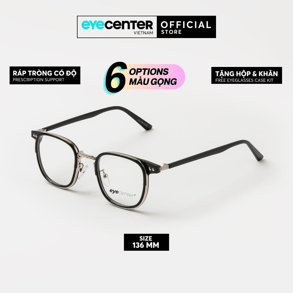 Zac & Cody B114S กรอบแว่นตาสําหรับผู้ชายและผู้หญิงพร้อมพลาสติกป้องกันสนิมคุณภาพสูงและโลหะนําเข้าจาก 