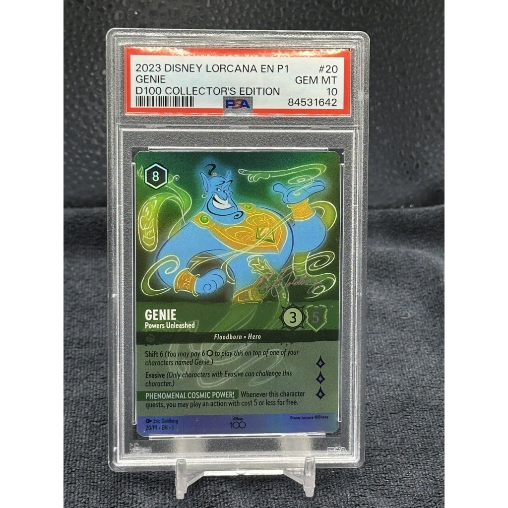 PSA 10 Disney Lorcana Genie Powers Unleashed D100 Promo EN Gem Mint 11