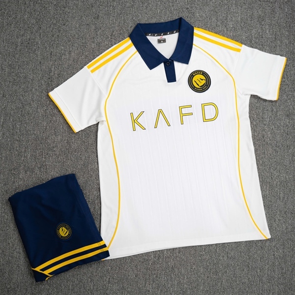 ชุดบอล Al Nasr Ronaldo ล่าสุด 2025-2026 สแปนเด็กซ์งาสวยมาก Al-Nassr CR7