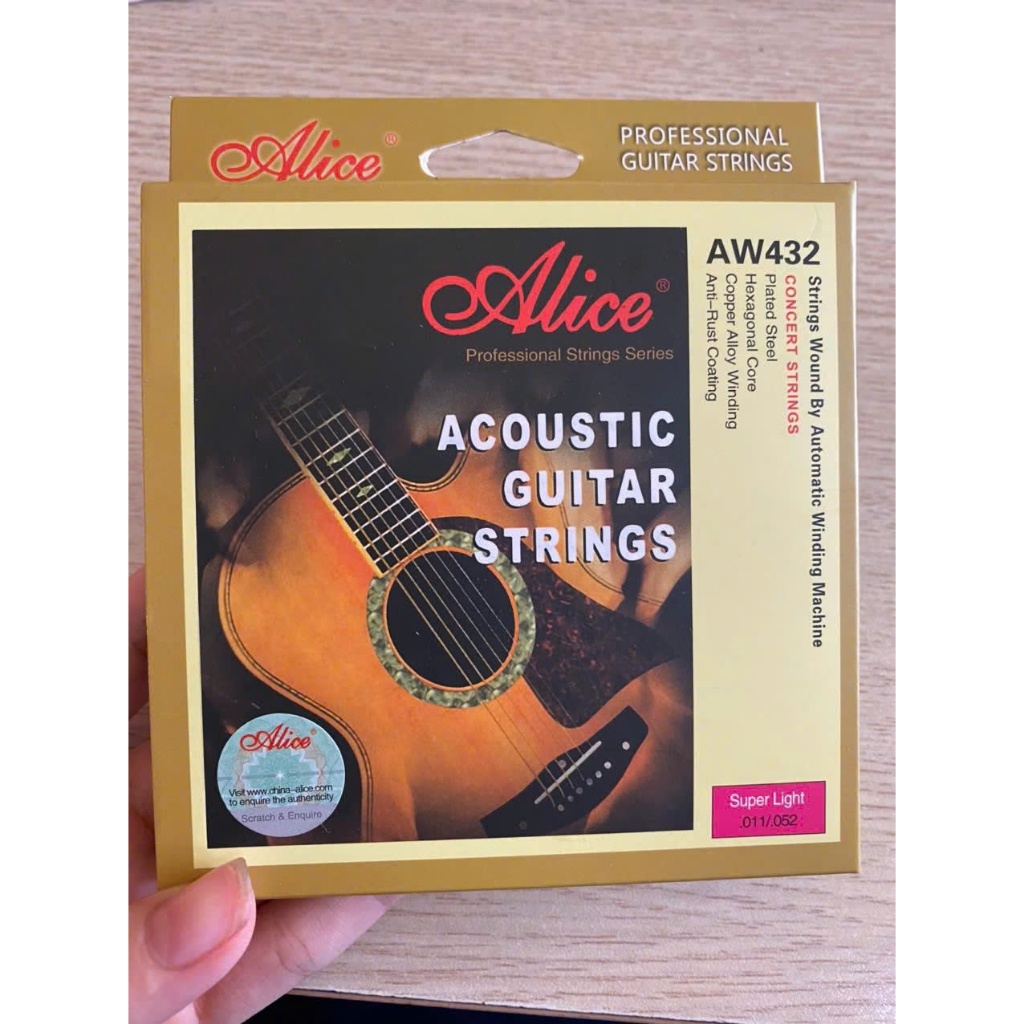 สายกีต้าร์โปร่ง Alice AW432