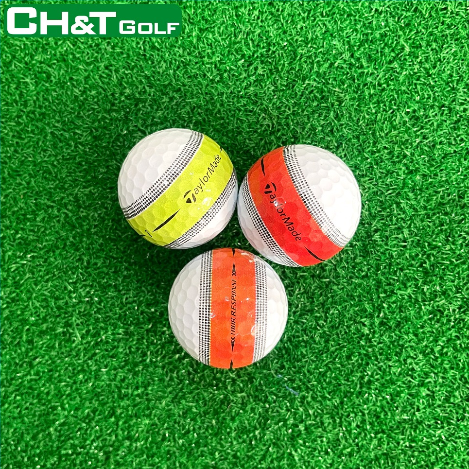 ลูกกอล์ฟ TaylorMade TP5 Stripe โครงสร้าง 5 ชั้น คุณภาพเกาต่ํา ลูกกอล์ฟแท้