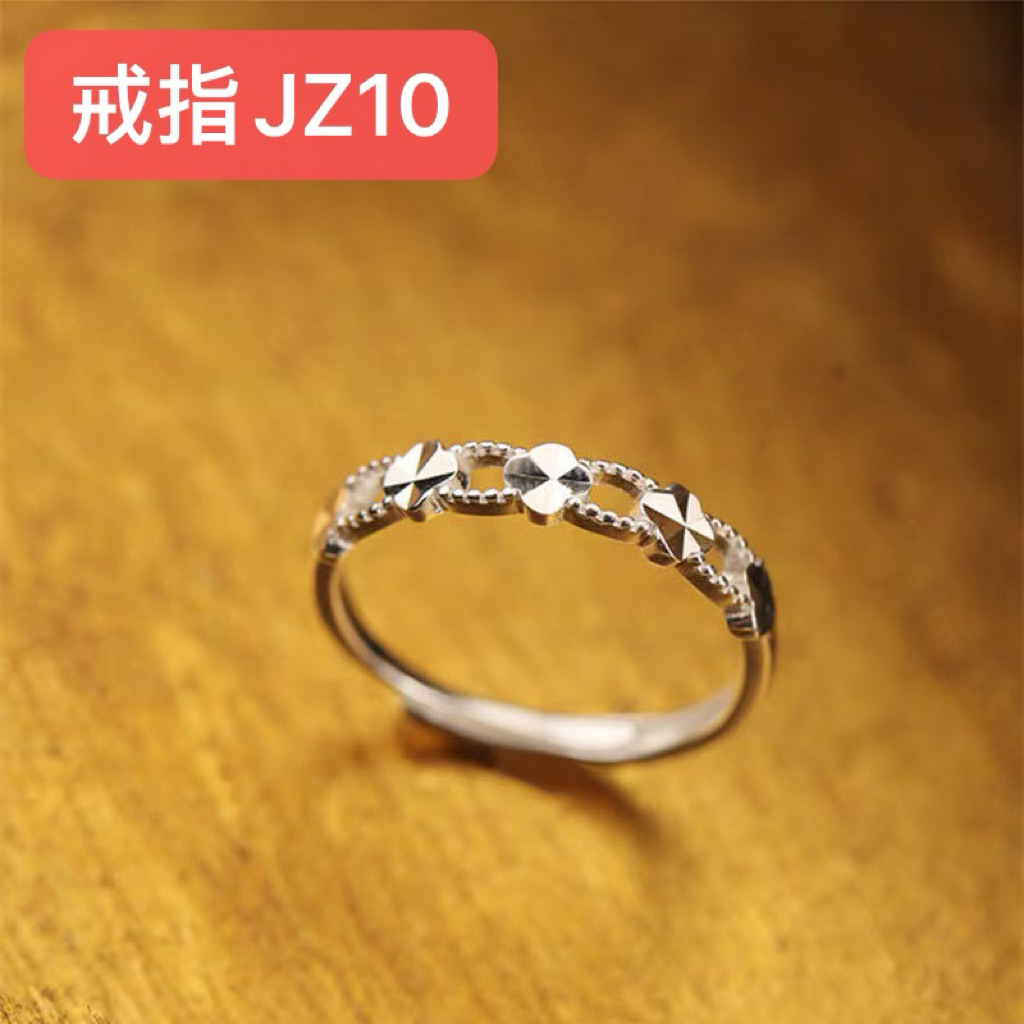 S999 lucky four-leaf clover แหวนเงินผู้หญิง Up Silver Nha Trang