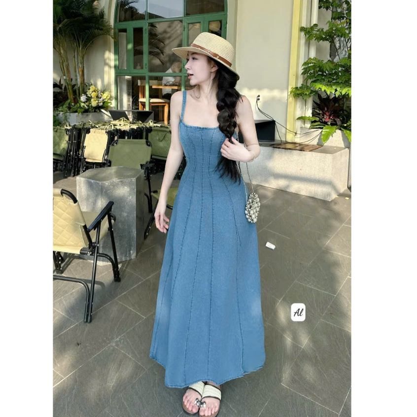 เดรสผู้หญิงสุดหรู เดรสผู้หญิงสุดหรู NEW MODEL LAUNCHED เดรสยีนส์ยางยืด 2 เส้น สินค้าระดับไฮเอนด์ ke1