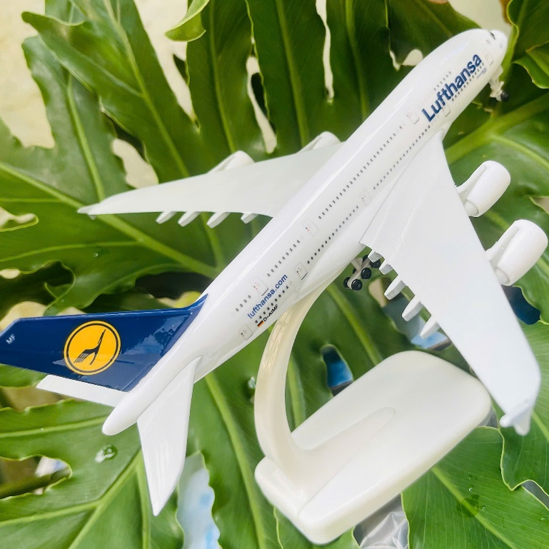 LUFTANSA AIRCRAFT PROMOTION AIRCRAFT "AIRBUS A380-800" โลหะคุณภาพสูง 1:400 SCALE