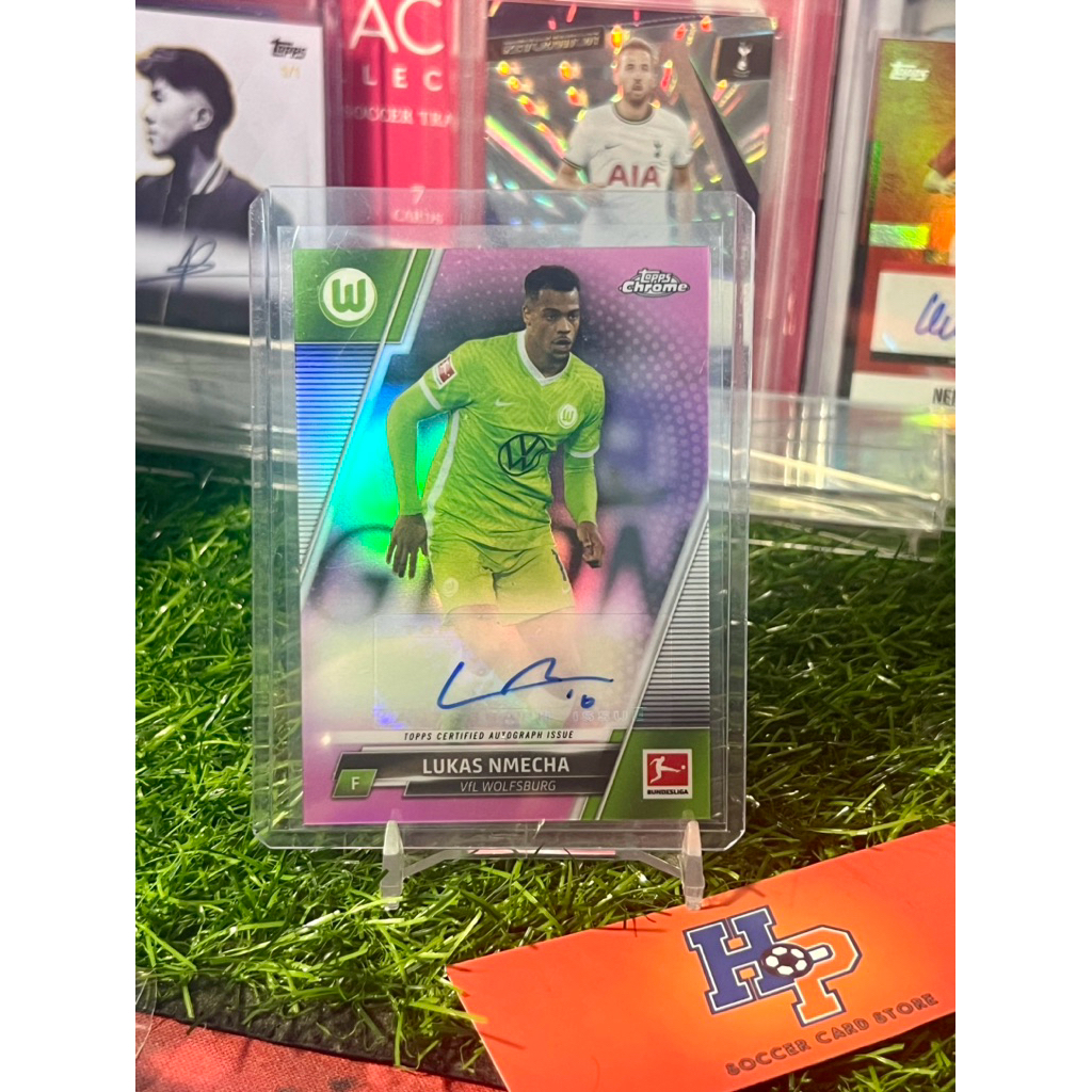 การ์ดฟุตบอลลายเซ็น Luks Nmecha /75 Topps Chrome Bundesliga 2021/22