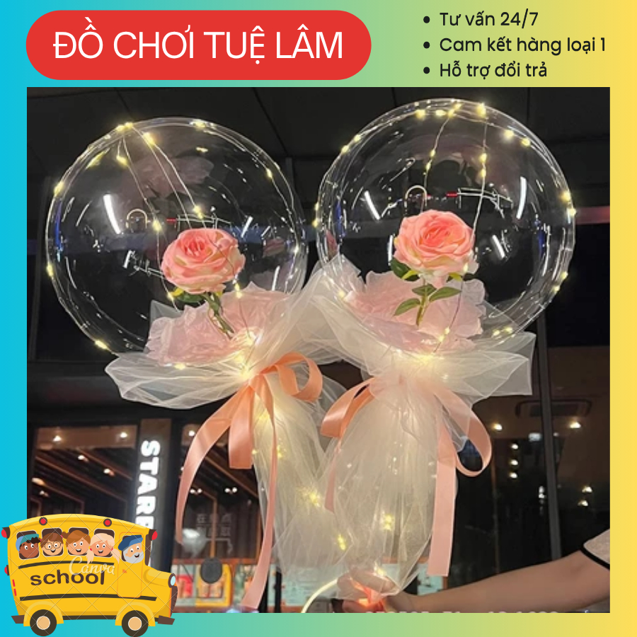 หลอดไฟ Rose bobo พร้อมไฟ LED