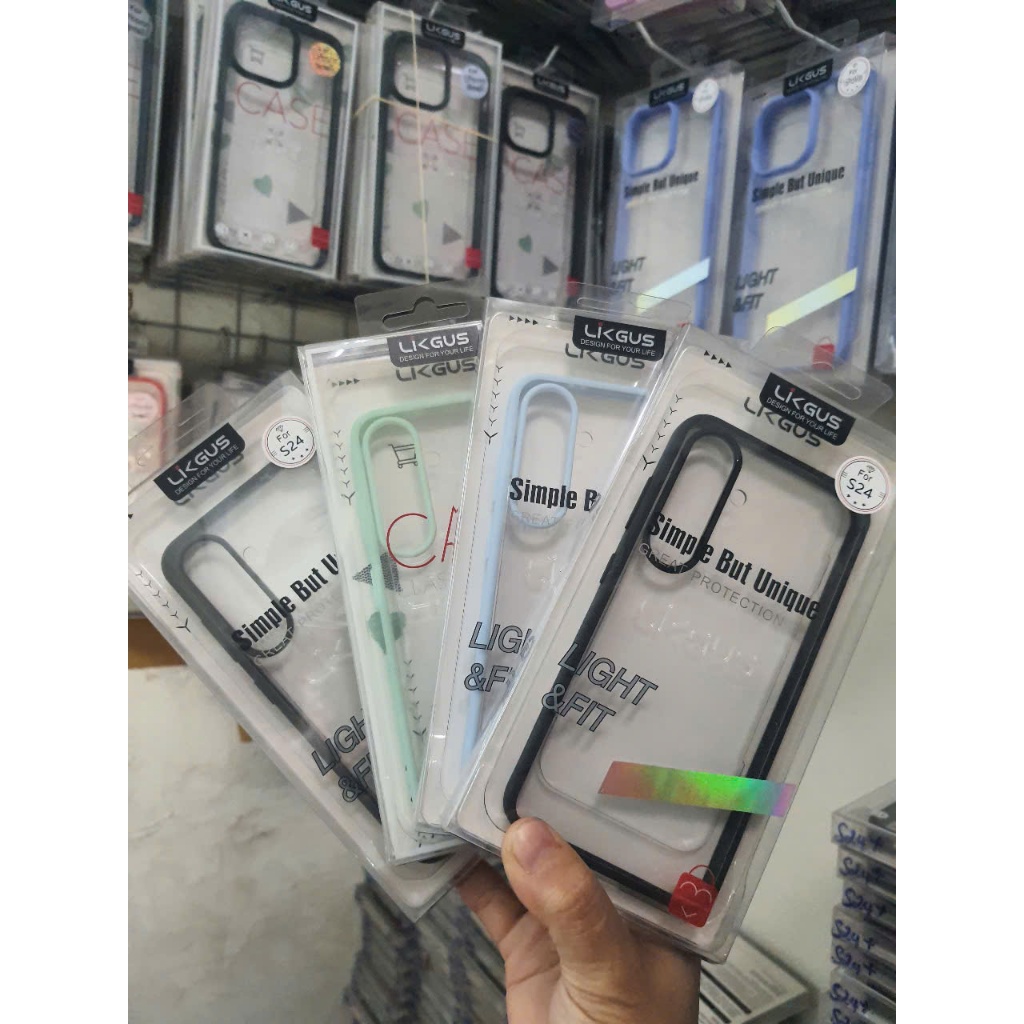 เคส LIKGUS ขอบใสสําหรับ Samsung S24 / S24 Plus / S24 Ultra