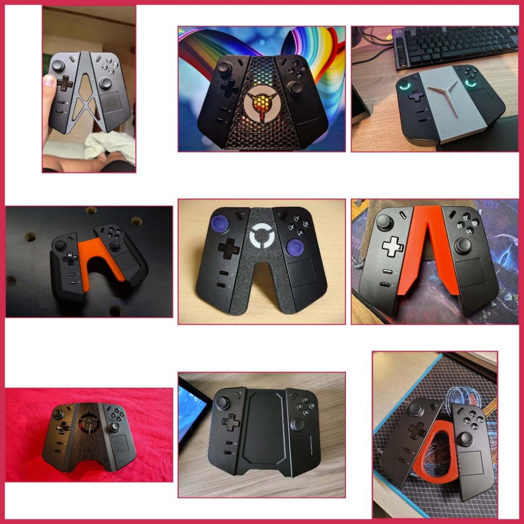 สไตล์เรียบง่าย Grip เชื่อมต่อคอนโทรลเลอร์สําหรับเครื่องเล่น Lenovo Legion Go 1 และ Lenovo Legion Go 
