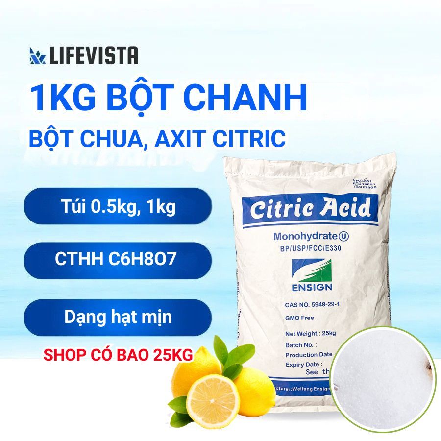 ผงมะนาว 5KG, ผงเปรี้ยว, กรดซิตริก (C6H8O7) อบ, ลูกอม, ทําความสะอาด