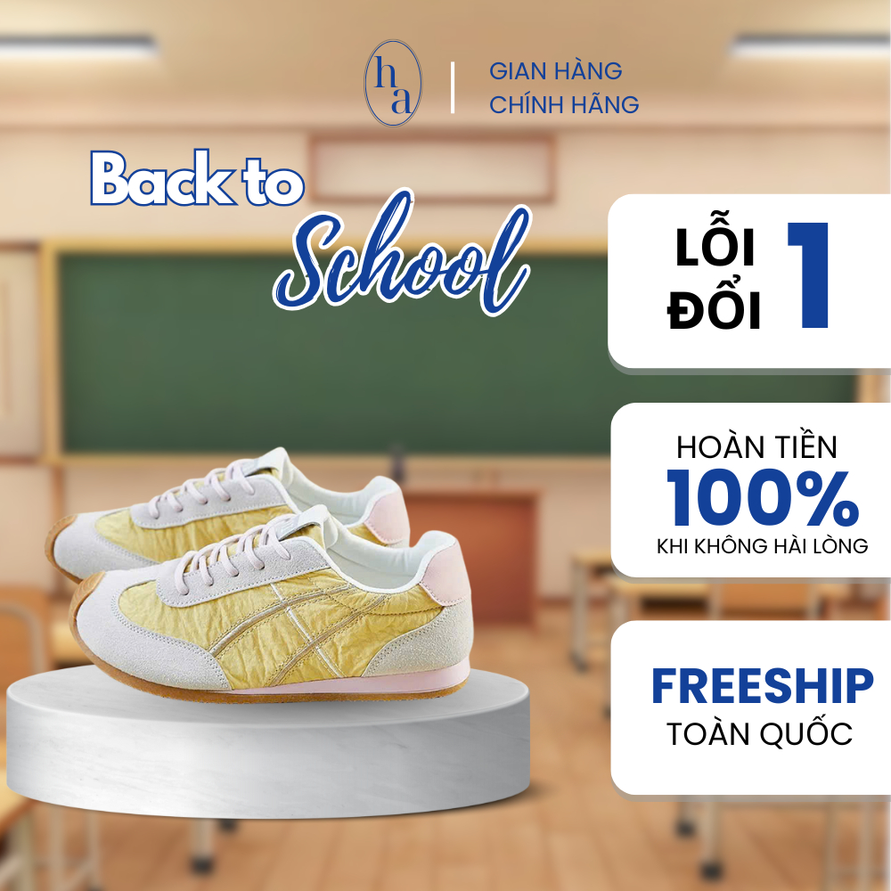 รองเท้ากีฬาผู้หญิง M05 Sneaker Pastel Yellow Pink White Color Mix, Soft Sole, Anti-Slip, Breathable