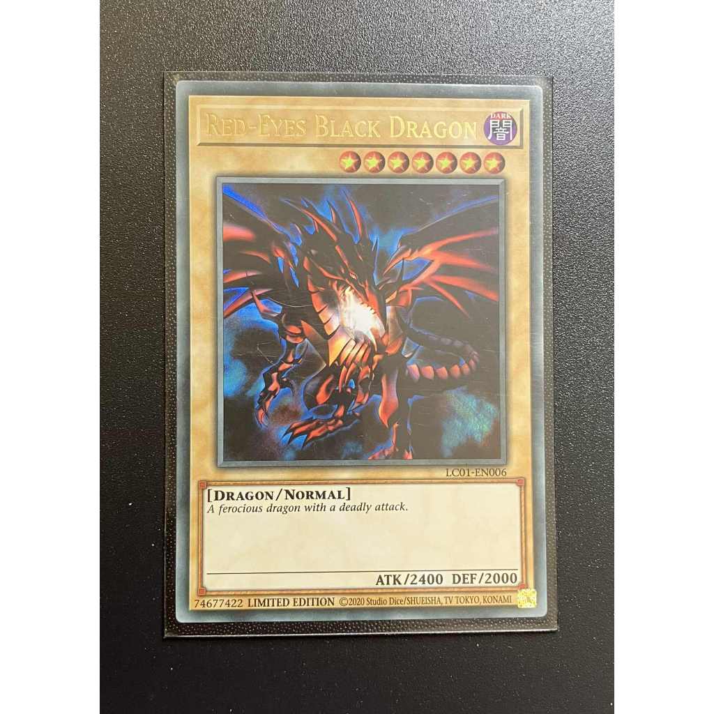 YMS - [การ์ด Yugioh] - [TCG-UK] - LC01-EN006 - Red-Eyes Black Dragon - Ultra Rare Limited Edition