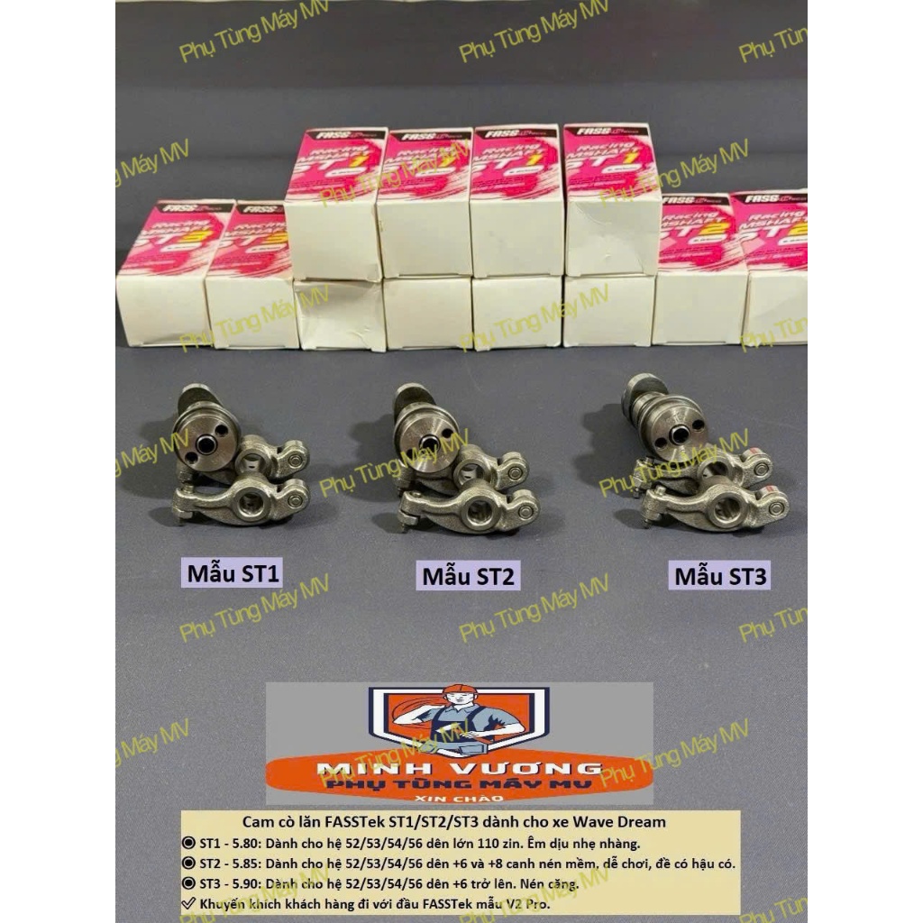 FASSTek ST1/ST2/ST3 โยกลูกกลิ้ง Cam สําหรับ Wave Dream