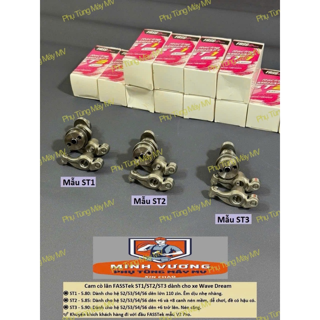 FASSTek ST1/ST2/ST3 โยกลูกกลิ้ง Cam สําหรับ Wave Dream - รูปที่ 7