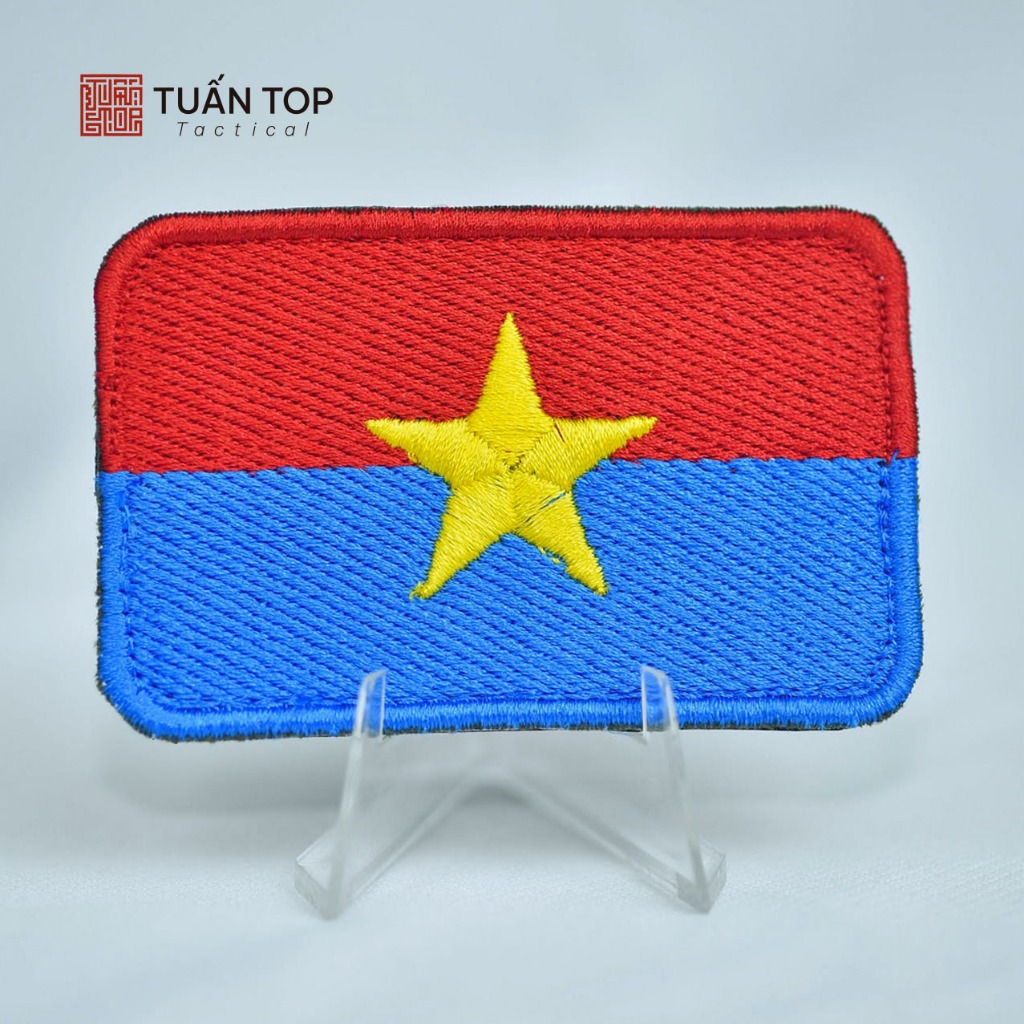 DTGPMN Vietnam Match Flag Patch - Velcro Patch - TUAN TOP SHOP