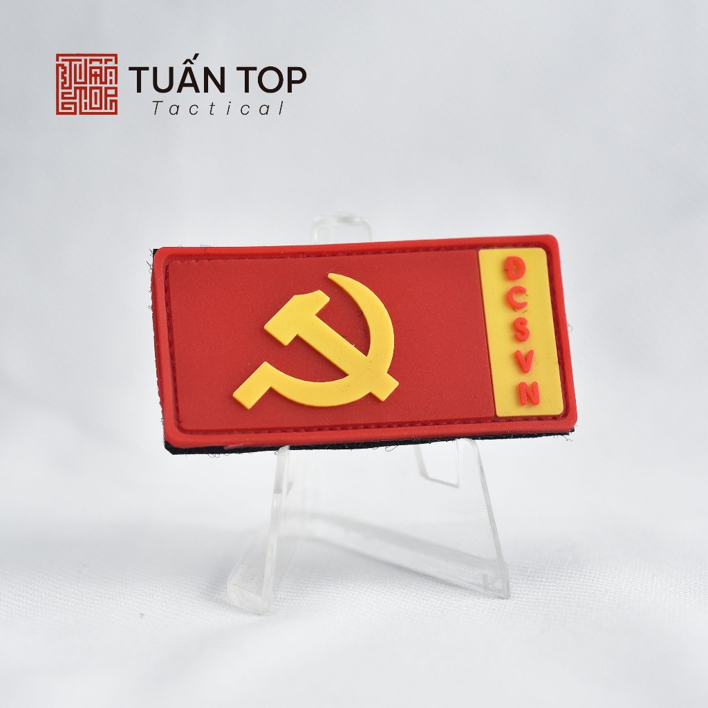 Patch Flag of VIETNAM COMMUNICATION PVC - แพทช์ตีนตุ๊กแก - TUAN TOP SHOP