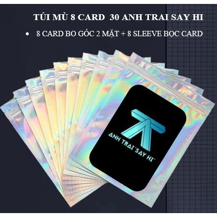 SAY HI 8 CARD CORNERED BROTHERS BLIND BAG QUANG HUNG, DUONG DOMIC, QUANG ANH, CAPTAIN, MANY BROTHERS