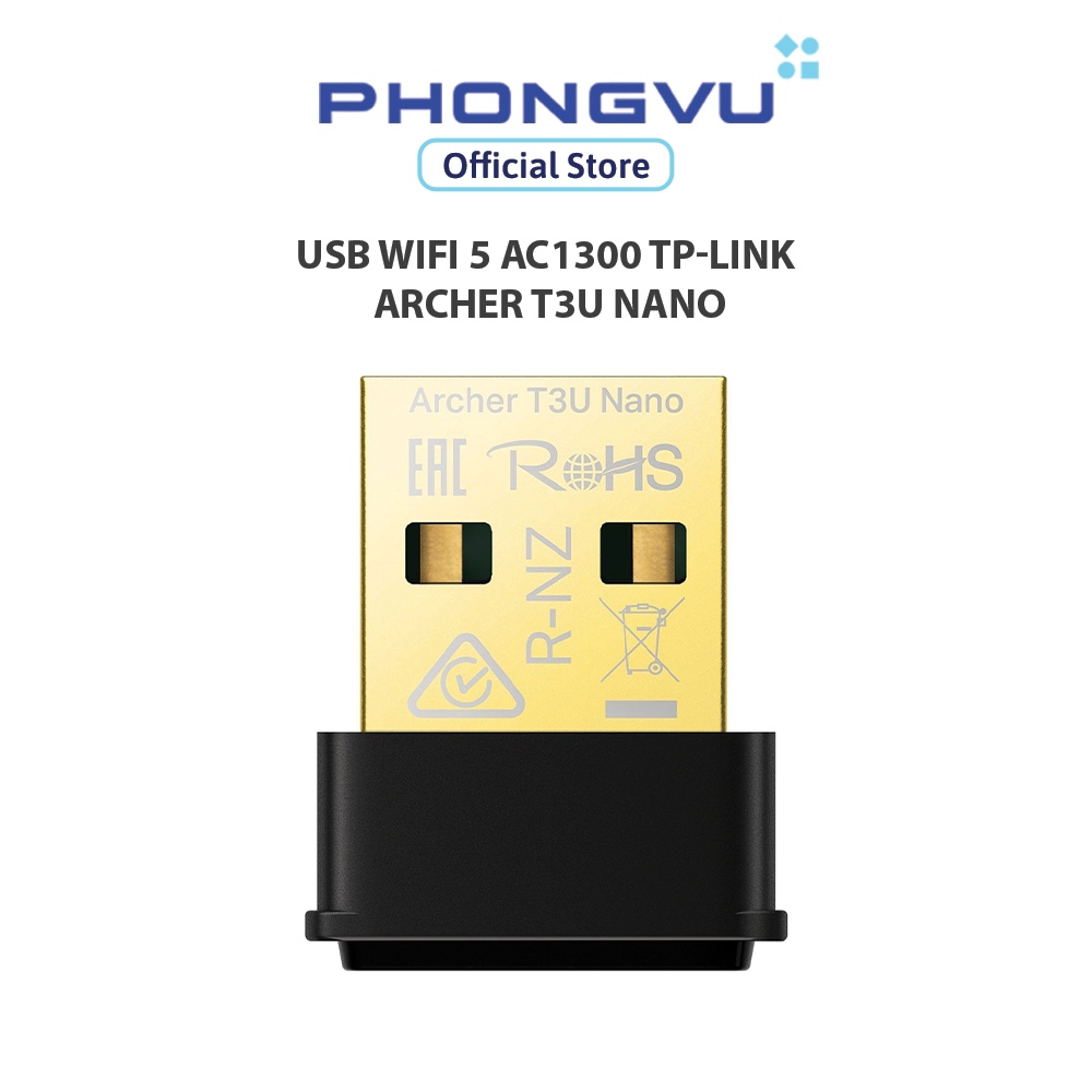 USB WiFi 5 AC1300 TP-Link Archer T3U Nano - 24 เดือน