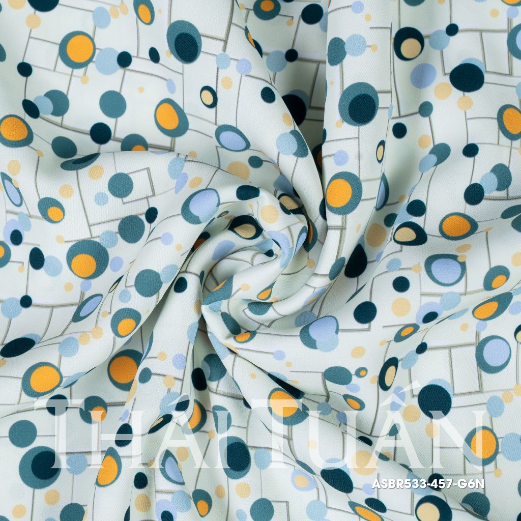 ผ้าไทยต้วน Ao Dai - ผ้าพิมพ์ลายพิมพ์ลายคุณภาพสูง ขนาด 1m5 x 2m ASBR533457G6N