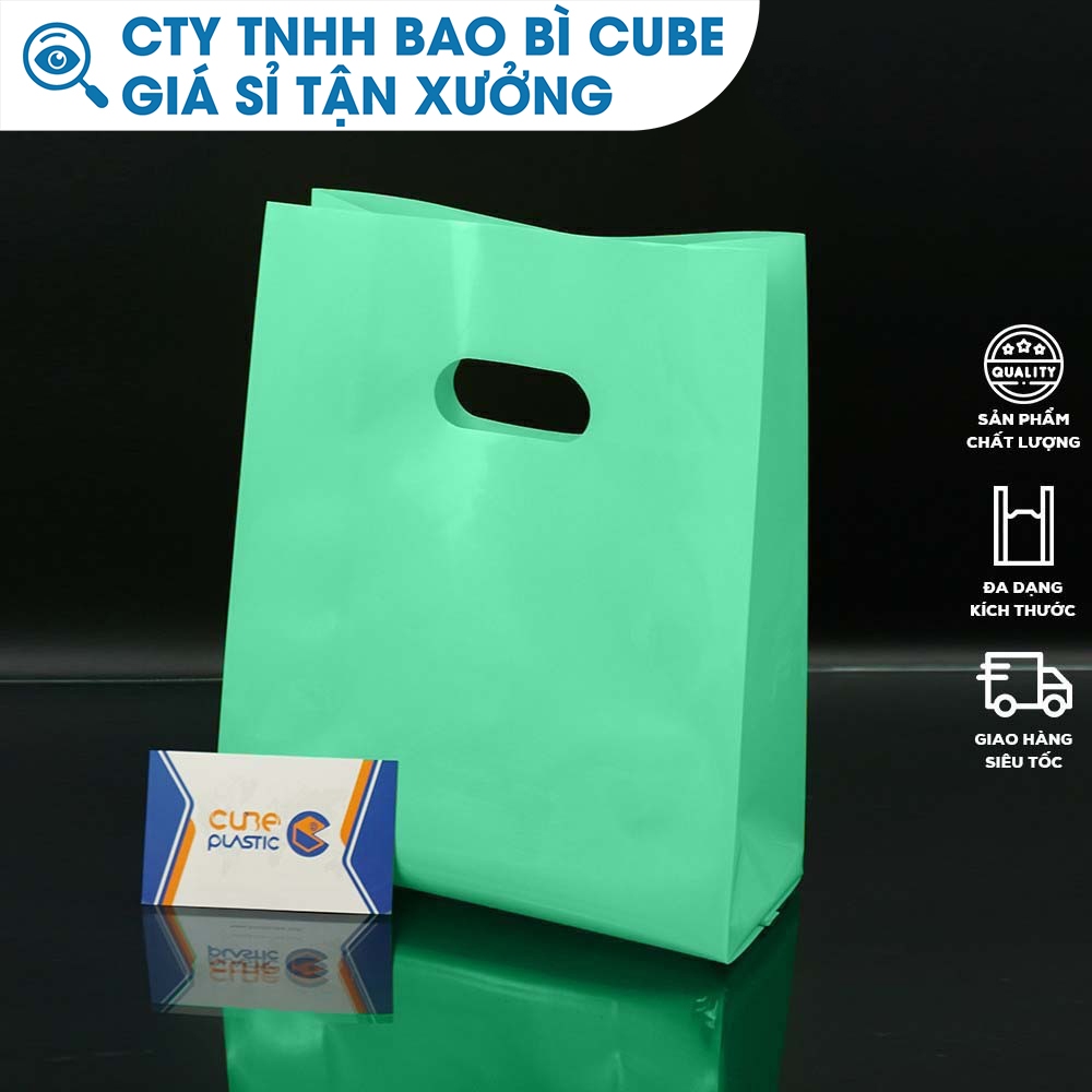ถุงพลาสติกเมล็ดมะม่วงเขียวมิ้นต์ PE Zin - CUBE PACKAGING COMPANY