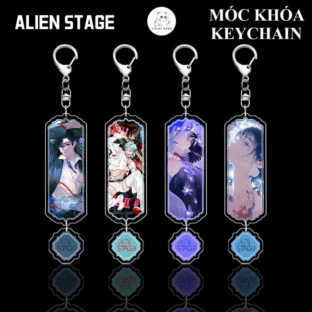 [AVAILABLE/NEW-5 รุ่น] พวงกุญแจ Alien Stage mica อะนิเมะแวววาว manhua SUA IVTI LUKA TILL