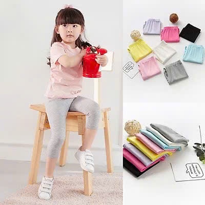 [COMBO 3C DIFFERENT COLORS] เลกกิ้งผ้าฝ้ายสําหรับเด็ก 7-24KG SOFT, COOL, COMFORTABLE