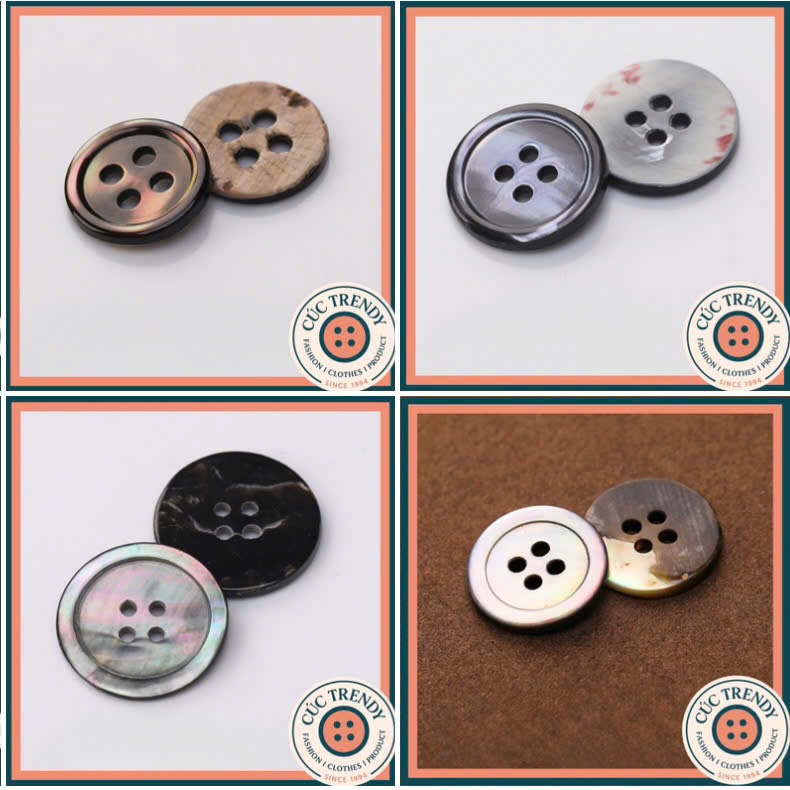 คอมโบ10ค ดอกเบญจมาศทุกขนาด ปุ่มเสื้อเชิ้ตชายและหญิง ปุ่มกางเกง MB24 MB25 MB26 MB27 MB28