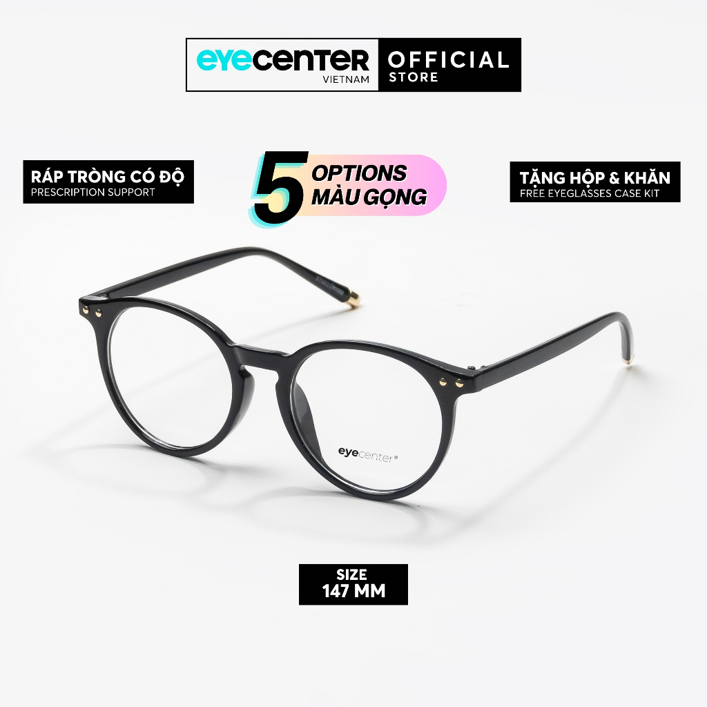 EYECENTER K53S กรอบแว่นตาพลาสติกน้ําหนักเบาพิเศษสําหรับผู้ชายและผู้หญิงนําเข้าจาก Eye Center Vietnam