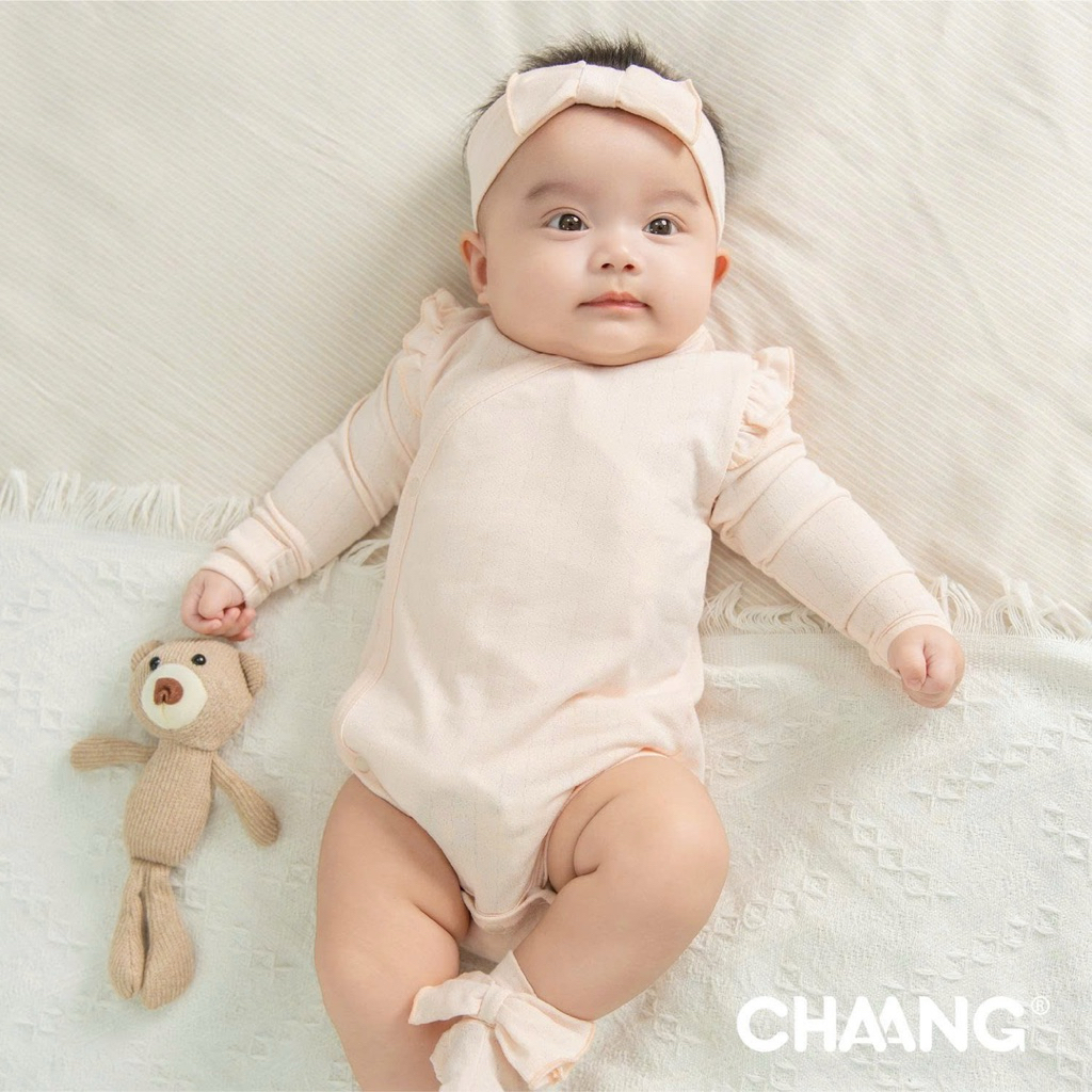 Chaang มือใหม่บอดี้ชิปชุด 4 ส่วนสําหรับเด็กแรกเกิด - SS2025D09