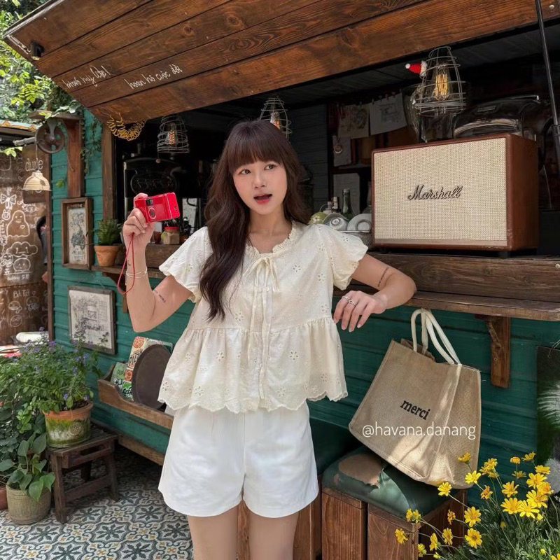 [VIDEO/ AVAILABLE] BABYDOLL AIMEE DRESSคอปกผูกโบว์, SUPER BEAUTIFUL FLOWER EMBROIDERED LACE BBD09