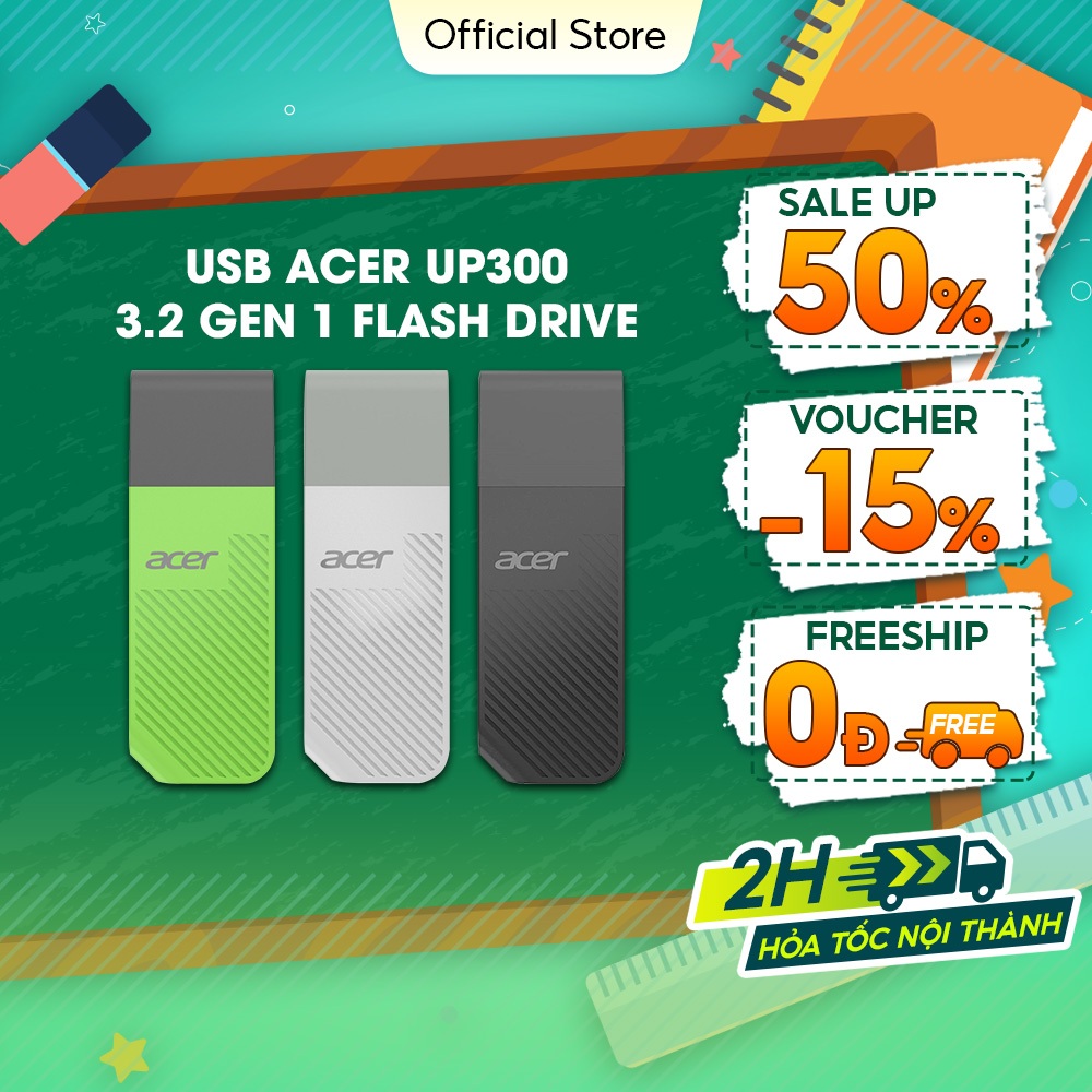 USB 3.2 Gen1 Acer UP300 128GB|256GB|512GB Upto 120 MB/s อ่านความเร็ว - 1 INNOVATION 1