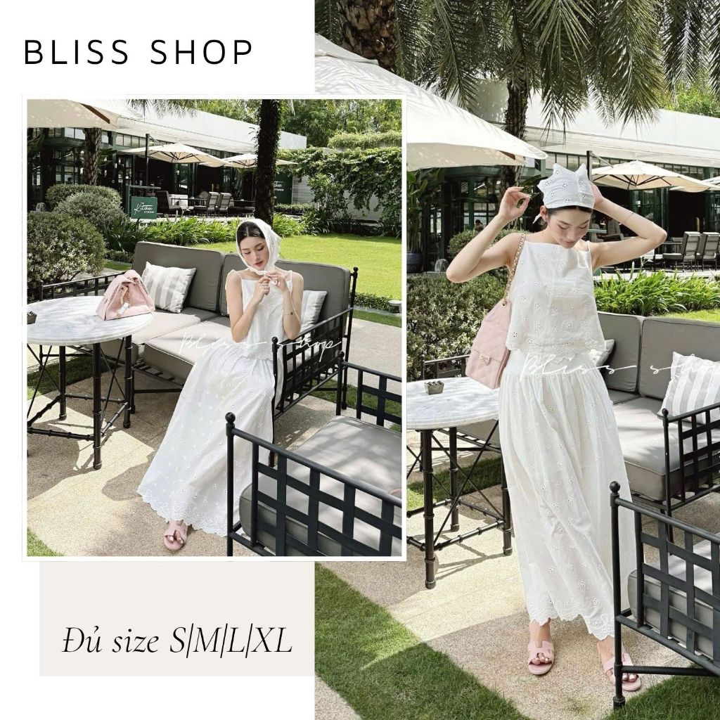 Bliss Shop ชุดเดรสแฟชั่นสตรี 2 ชิ้น - S325