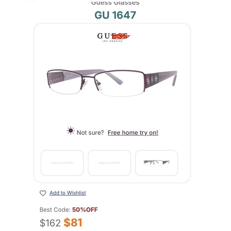 [Si] แว่นแบรนด์ Ge GU. Ess ของแท้