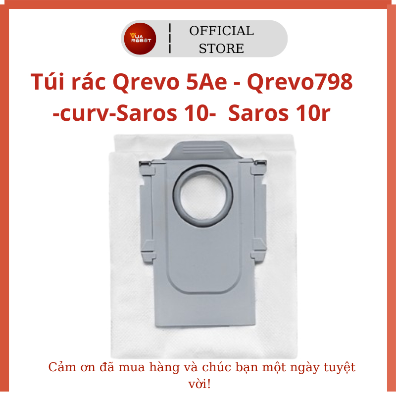 ROBOT ROROCK Qrevo 5Ae ถุงขยะ - Qrevo798 - Qrevo curv Qrevo Saros 10- Qrevo Saros 10r