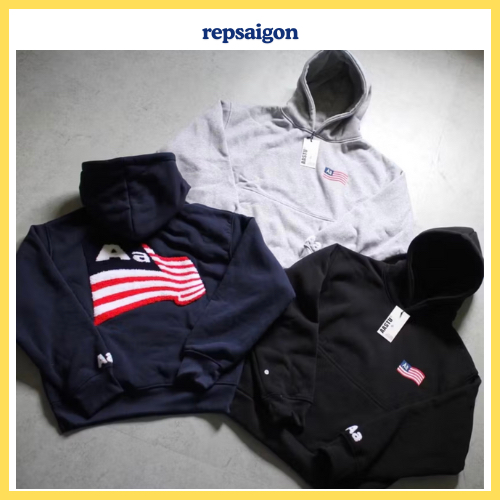 คุณภาพสูง boxy Aastu Hoodie ปักธง - AAstu เสื้อแจ็คเก็ตมีฮู้ดทําจากผ้าสักหลาดผ้าฝ้ายหนา - Repsaigon