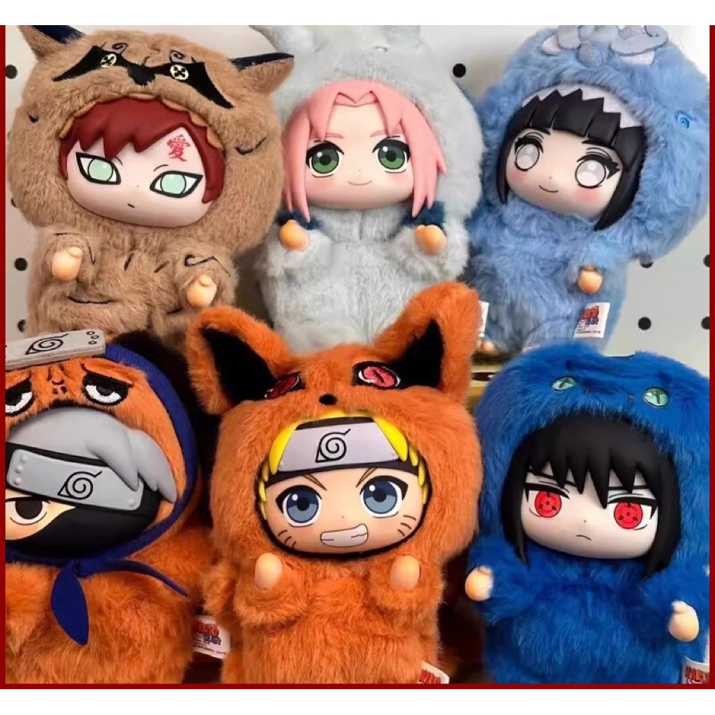 กล่องตาบอดของแท้ TOPTOY NARUTO ตุ๊กตาหมี Beast Party, Naruto Shippuden Cute Beast Party Plush Series