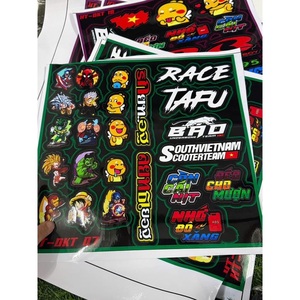 Combo Sticker HT DKT พร้อมโค้ดทั้งหมด