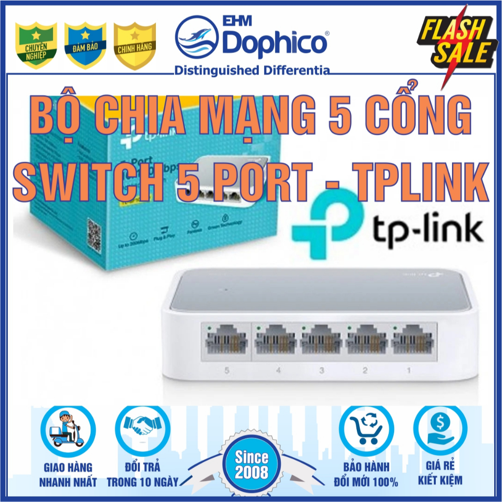 Tp-Link LS1005 5-Port network Switch – ของแท้ – 12 เดือน – 5 Port Switch