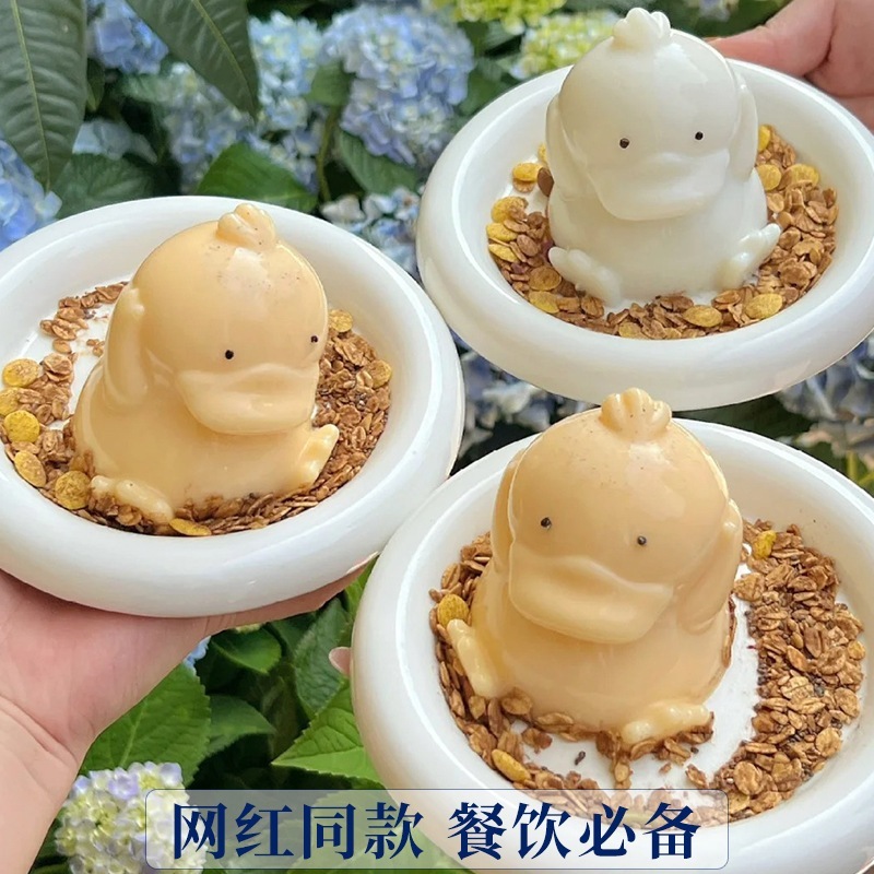 แม่พิมพ์เป็ดซิลิโคน - Vit PSY DUCK 3D Jelly สําหรับอบขนม ทําเยลลี่ท็อปปิ้งสําหรับชานม เจลลี่