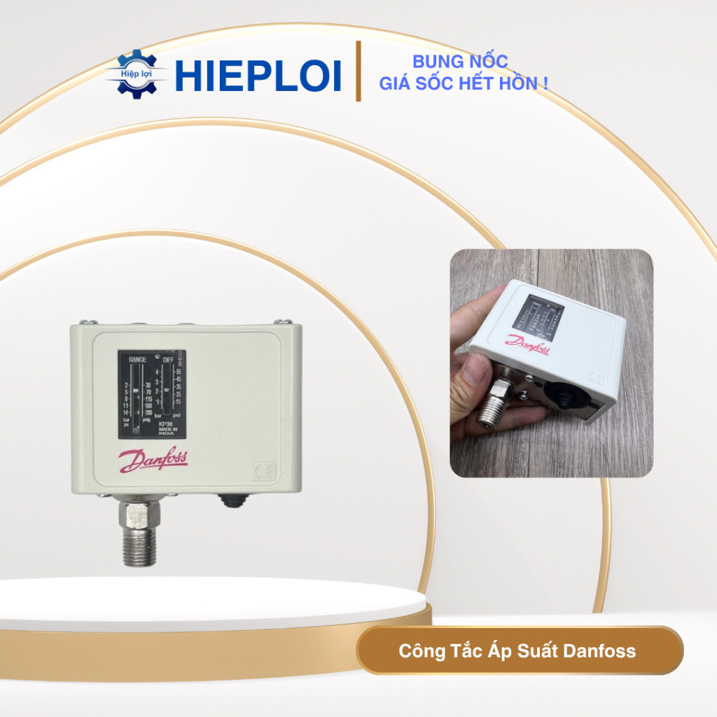 สวิตช์แรงดัน Danfoss KP1 KP2 KP5 KP35 KP36 - รีเลย์แรงดันนิวเมติก, การปรับแรงดันที่แม่นยํา