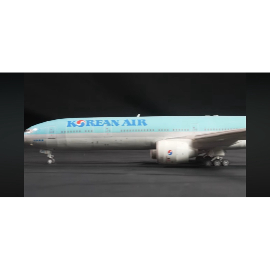 Korean air boing 777-300er รุ่นกระดาษ