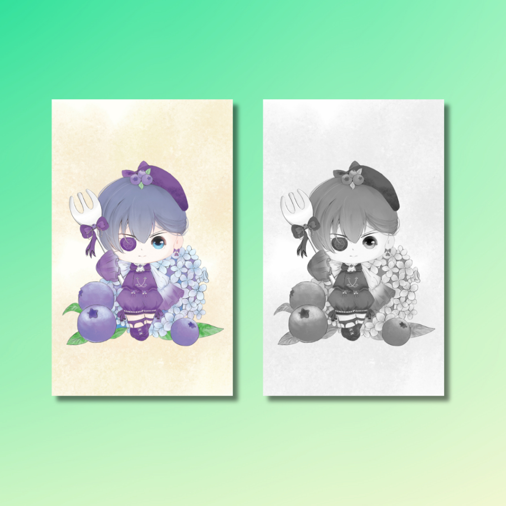 CORNERED CARD 5.5 x 9 CIEL PHANTOMHIVE – BLACK BUTLER – TK SHOP