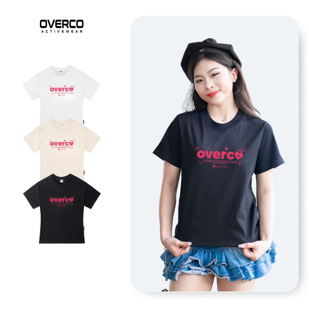 [มาใหม่] OVERCO Baby Tee Cupid Form Cool Cotton Material O7A8
