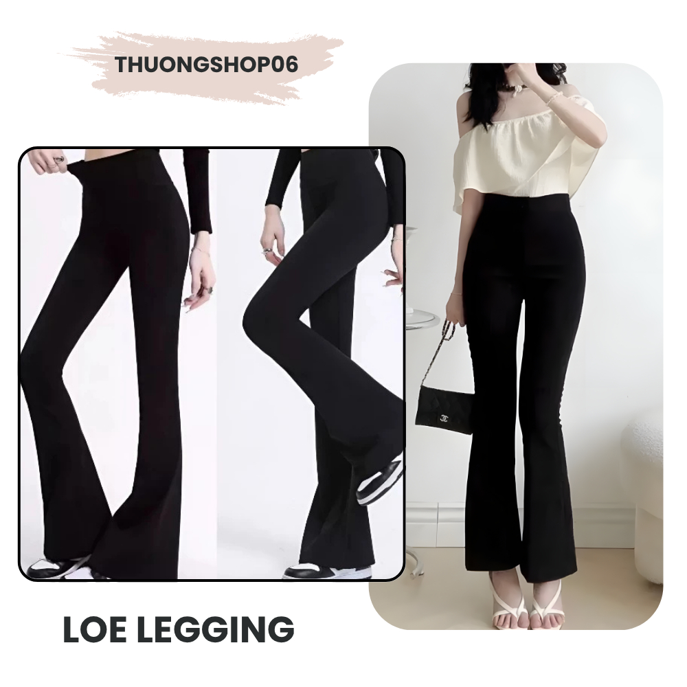 ผู้หญิงเอวสูง Flared Leggings คุณภาพสูง 4-Way Stretch Butt Lift Hack Shape Qloe9000
