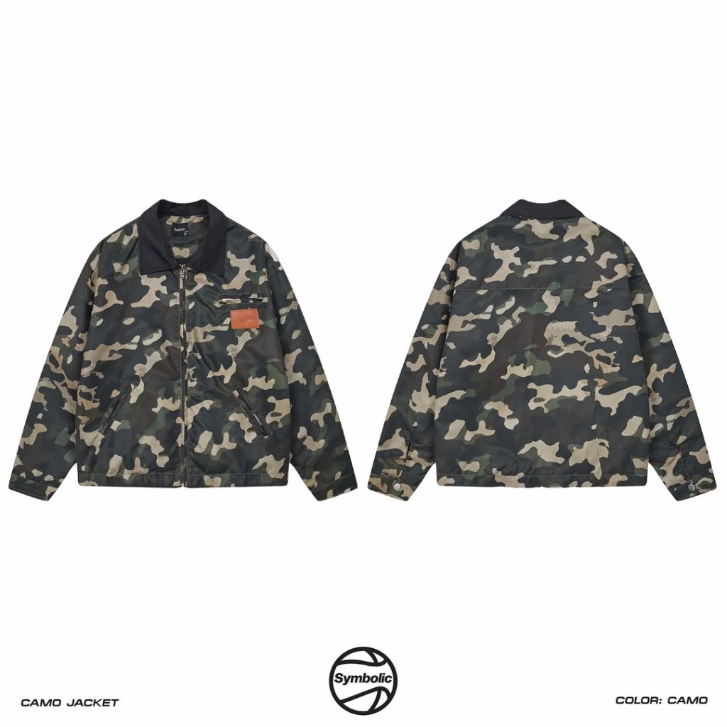Symbolic Limited Camo Nylon Zip Jacket