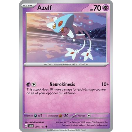 [การ์ดโปเกมอน TCG] Azelf - 080/191 - ทั่วไป