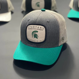 (NEW) MICHIGAN STATE หมวกและหมวก Unisex ผ้า KAKI แฟชั่นนําเข้า (รูปถ่ายจริง)
