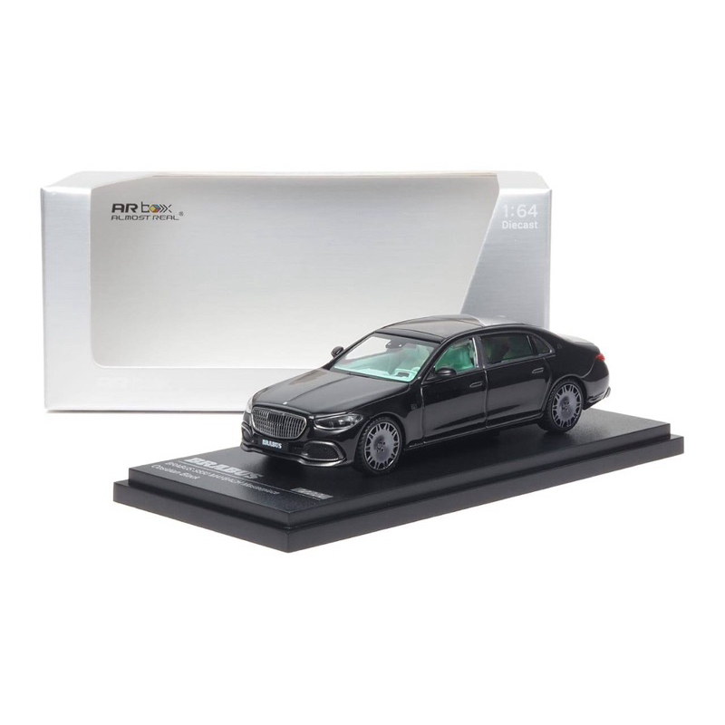 Mohinhxeps-1/64_ Arbox Mercedes Benz & Brabus Maybach Masterpiece S850 2023 Obsidian สีดํา