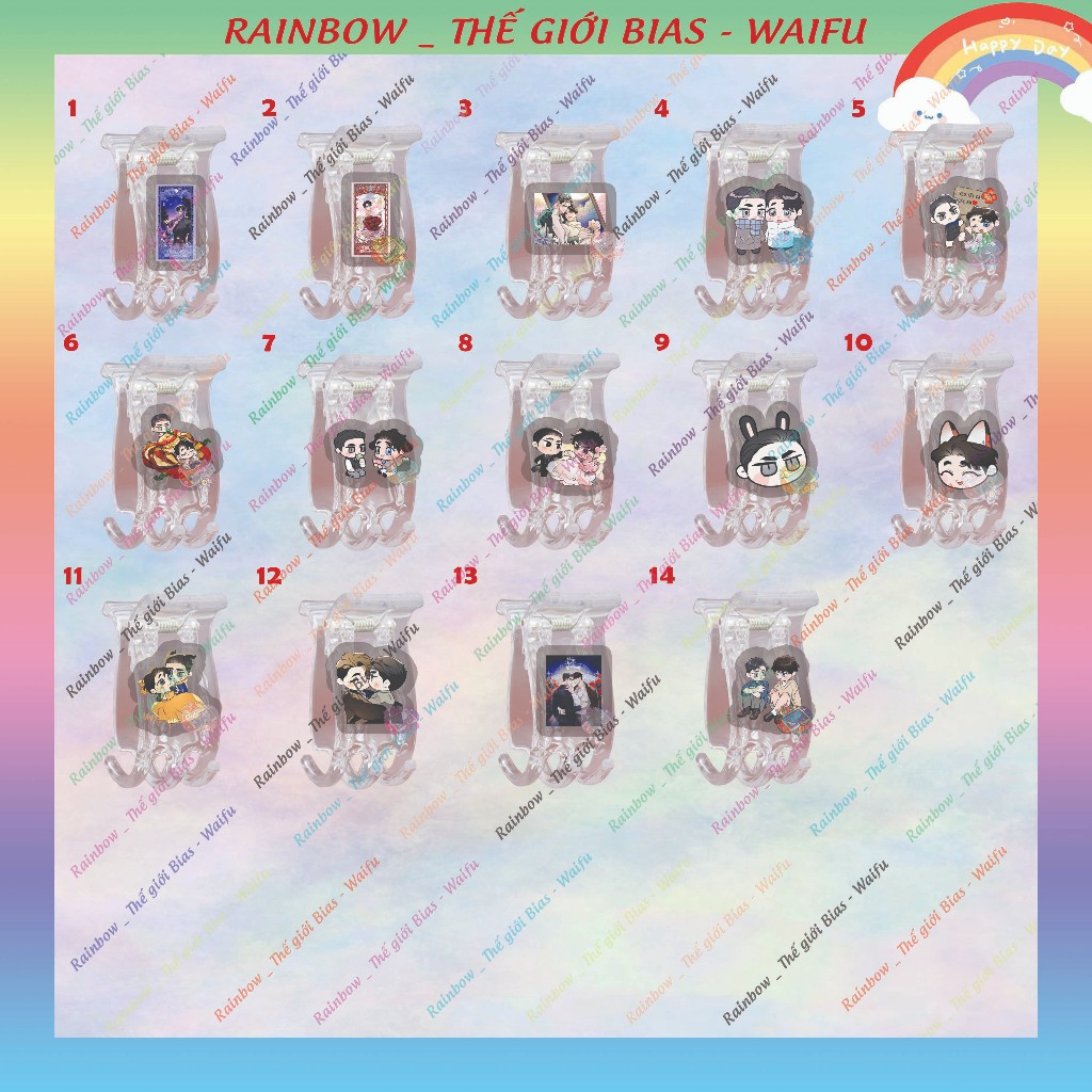 Define the Relation mica แคลมป์ก้ามปู 5 ซม., แคลมป์ 5 ฟันอะคริลิค Clear Relationship manhwa bl