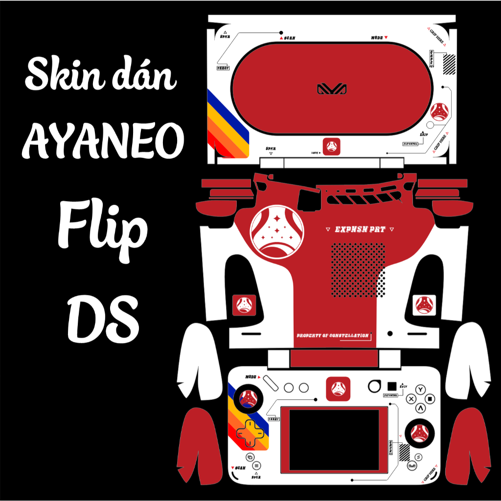สติ๊กเกอร์ผิว AYANEO Flip 1S / DS รุ่น Starfield | ฟิล์มกันรอยสําหรับพีซี เครื่องเล่นเกมมือถือ